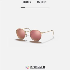 Rayban round flash lenses